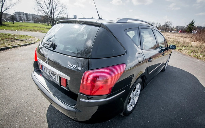 Peugeot 407 cena 8100 przebieg: 238750, rok produkcji 2004 z Warszawa małe 121